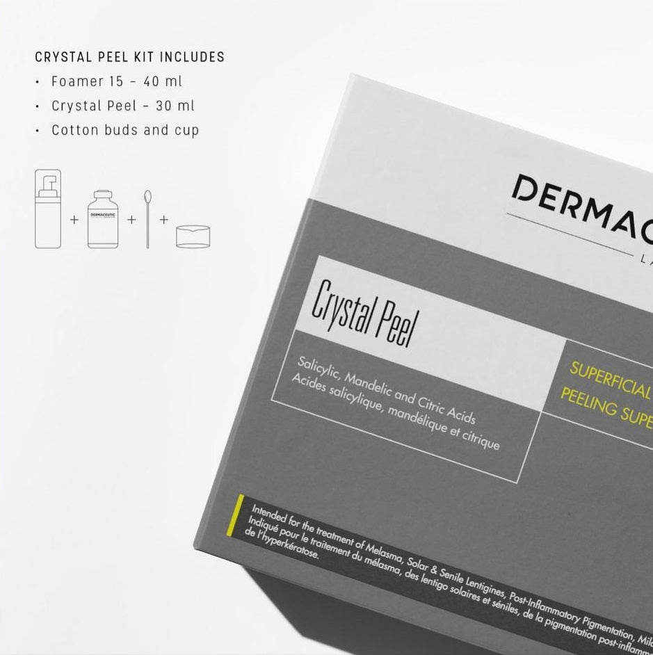 crystal peel kit packaging and inclusions