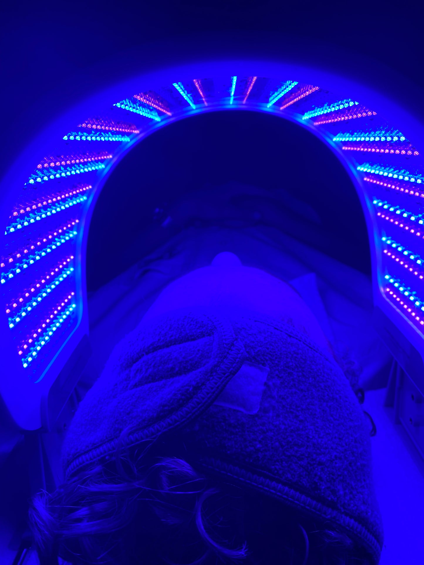 LED light facial therapy